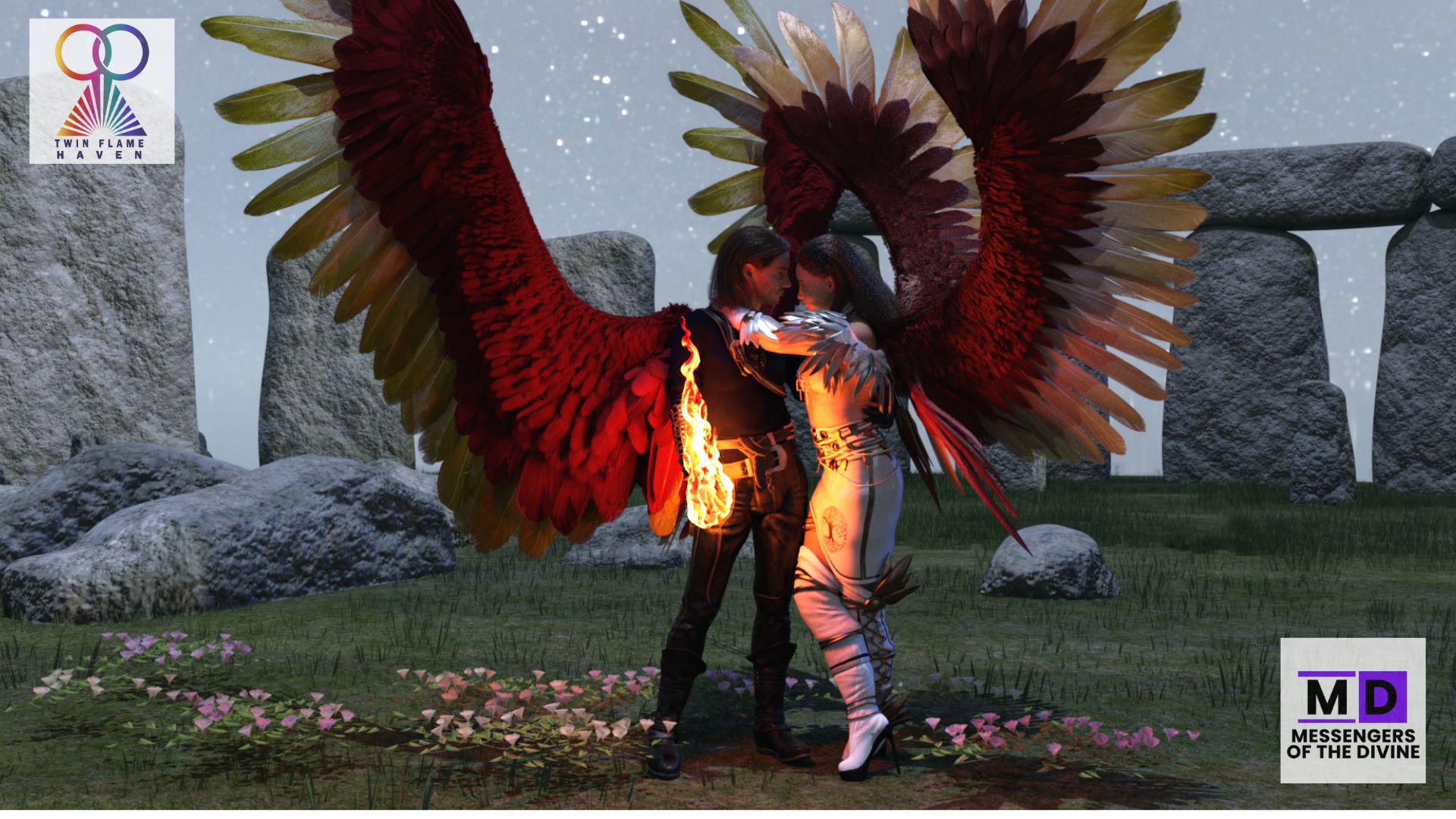 When Two Flames Remember: A Ruby-Gold Truth on Sacred Union